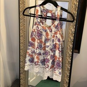 Zoe & Rose Paisley Printed Tank Top